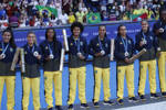 Women's soccer  medal ceremony