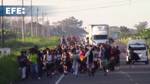 Unos 3.000 de migrantes parten en nueva caravana desde la frontera sur de México