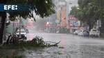 Typhoon Krathon arrives in Taiwan with 162kmph winds