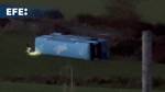 Four children hospitalized after school bus overturns in Northern Ireland