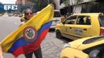 Low participation of Bogota cab drivers to protest against Uber, DiDi and Cabify platforms