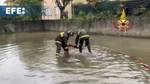Intensas lluvias causan inundaciones en el norte de Italia