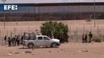 Migrantes en frontera de México acusan a guardias texanos de disparar balas de goma y gas