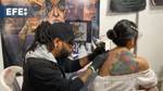 Tattoo artists from 16 countries exhibit their art over 3,600 meters of altitude in Bolivia