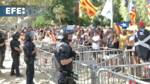 Police search for Catalan separatist Puigdemont after return to Spain