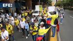 Ciudadanos de Medellín marchan en contra del Gobierno y las reformas del presidente Petro