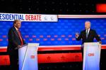 Biden y Trump atraen la audiencia más baja de un debate presidencial en 20 años