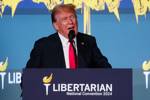 Trump booed while trying to win over libertarians