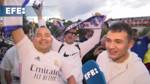 Cientos de madridistas celebran el título de Liga en Cibeles