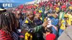 South Africa's president attends Cape Town Labor Day rally