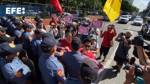 Protest in Manila against ongoing US-Philippines military exercises