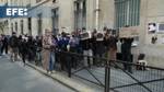 Estudiantes propalestinos bloquean el centro universitario Sciences Po de París
