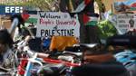 Pro-Palestinian students protest on Stanford University campus
